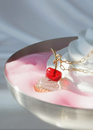 Cherry Cupcake Pendant