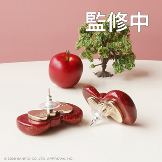 Hello Kitty x Liquem / ハローキティ リボン・ピアス（ラメ）
