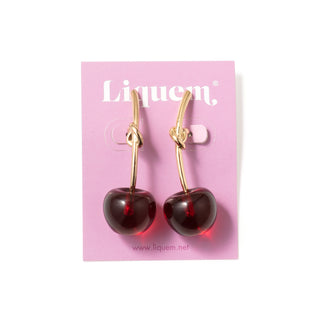 Boucles d'oreilles cerises (Clear Rd)