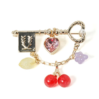 Fruit Key Brooch