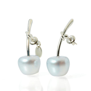 Kids' Pearl Cherry Earrings (BLUE)