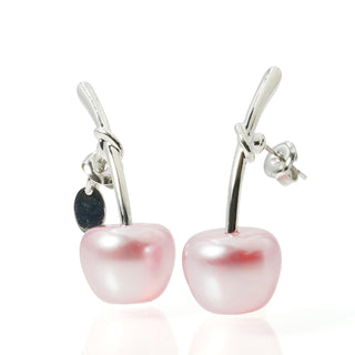 Kids' Pearl Cherry Earrings (PINK)