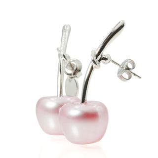 Kids' Pearl Cherry Earrings (PINK)
