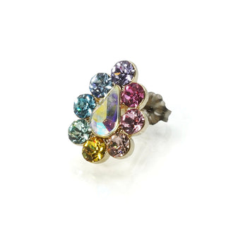 Drop Bloom Mini One-Sided Earring (Rainbow)