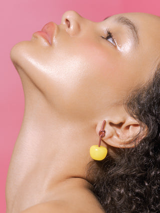 Edit Play Cherry Earrings (801/YEL/BR)