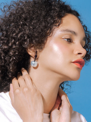 Edit Play Pearl Cherry Earrings (601/BL/BK)