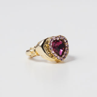 Claddagh ring (amethyst)