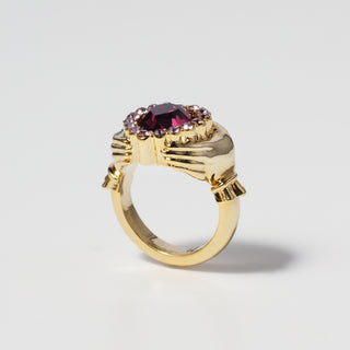 Claddagh ring (amethyst)