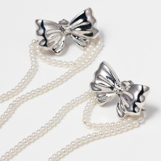 リボンベールピアス