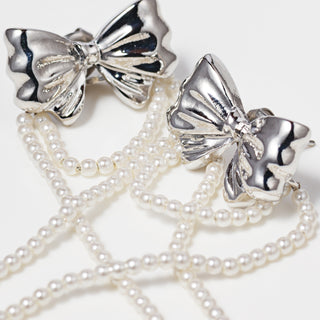 リボンベールピアス