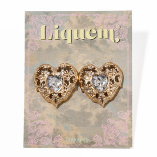 洛可可式心型耳環