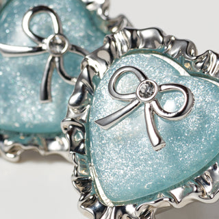 Heart Twinkle clip on earrings