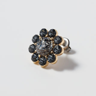 Bloom Circle Earrings (Monotone)