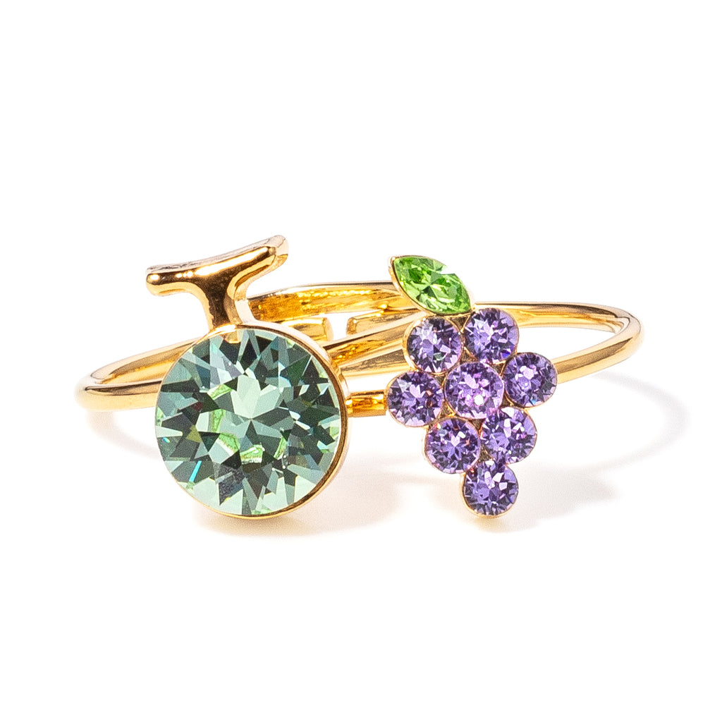 Fruit Cocktail Ring Set (Grape & Melon) – Liquem