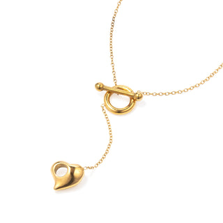 open heart mantel necklace