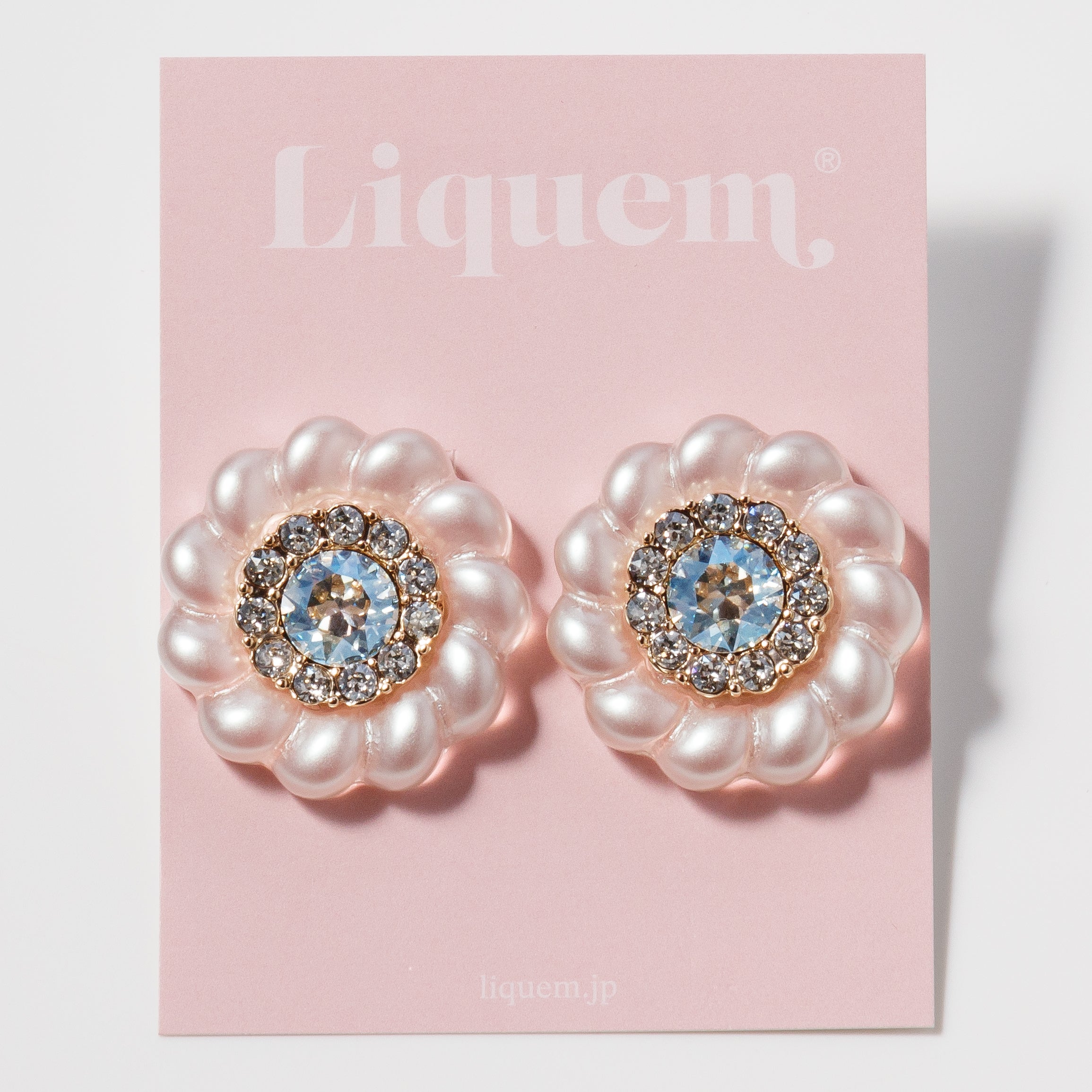 リキュエム ベビーリボンピアス ベビーリボンピアス(ライトブルー) – Liquem