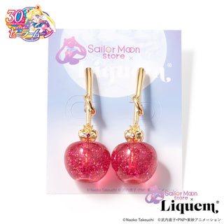Sailor Moon store x Liquem / Cherry earrings (Cosmic Heart Compact)
