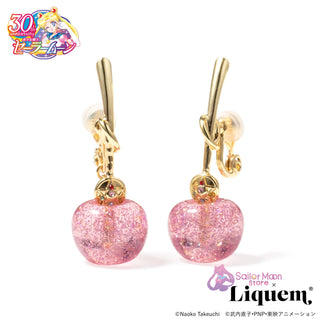 Sailor Moon store x Liquem / Cherry earrings (crystal star compact)