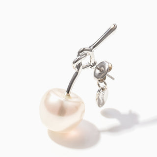 KidsLOVE knot cherry earrings (pearl/SLV)