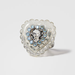 Heart jelly ring (WHITE)