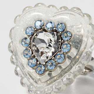 Heart jelly ring (WHITE)