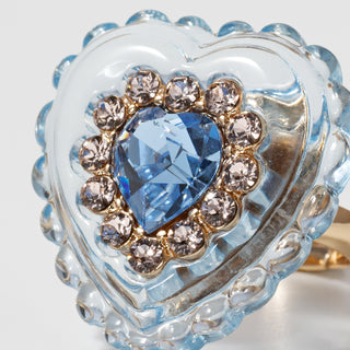 Heart jelly ring (BLUE)