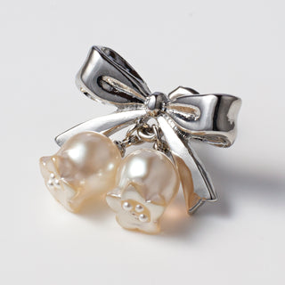 Ribbon Lily of the Valley Earrings