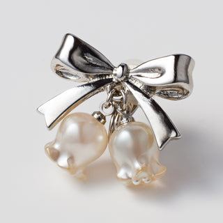 リボンスズランイヤリング