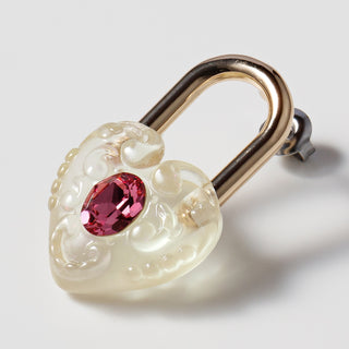 Heart Gem Key Earrings