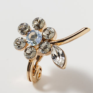 Margaret clip on earrings (Crystal)