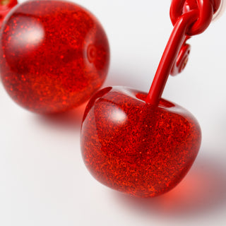 Edit Play Cherry clip on earrings (002/RD/RD)