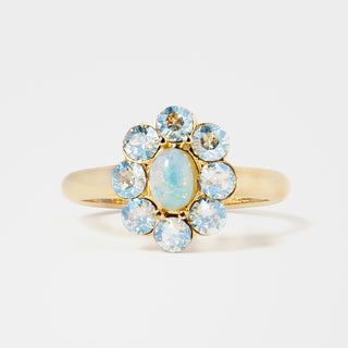 【オンライン限定カラー】ビンテージガラスブルームリング（フォーチュン・ミスト）