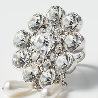 Big jeweled heart ring