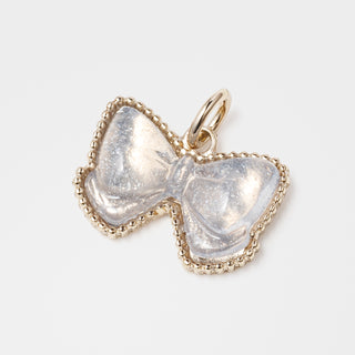 Eternal ribbon charm (clear glitter)