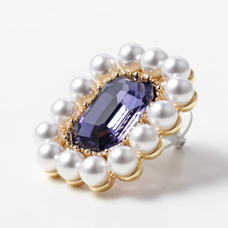 Deformed earrings (tanzanite)