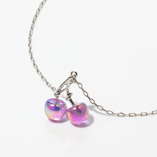 Color-changing cherry chain necklace (Aurora)