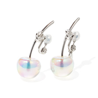 Color-changing Cherry clip on Earrings (Aurora)