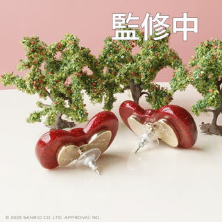 Hello Kitty x Liquem / ハローキティ リボン・ピアス（ラメ）