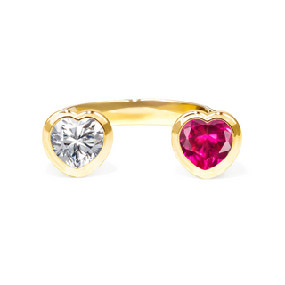 [Limited Time Offer: 2/1 (Sun) 21:00 ~ 2/28 (Sat) 23:59] Bicolor My Heart Ring