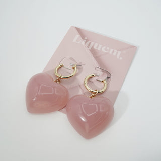 LOVE Chain Hoop Earrings