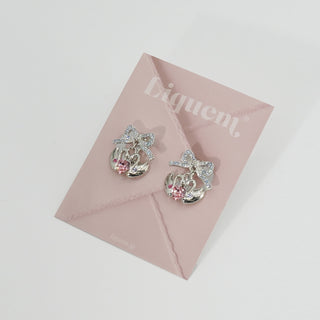 Swan Harmony clip on earrings