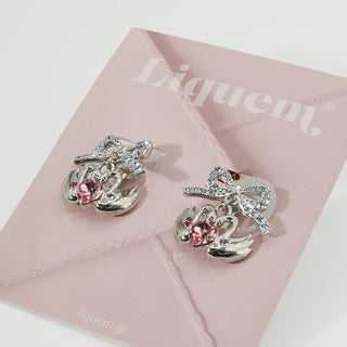 Swan Harmony clip on earrings