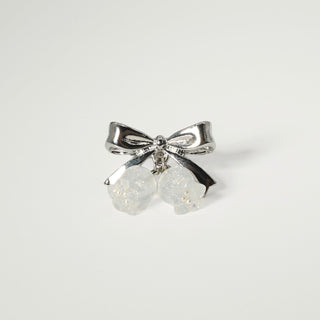 リボンスズランピアス（SLV/クリアラメ）[お届け時期:2026年5月中旬〜]