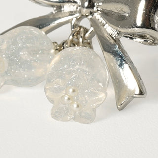 リボンスズランピアス（SLV/クリアラメ）[お届け時期:2026年5月中旬〜]