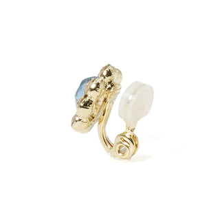 Underwater Bloom Mini One-clip on earrings(Moon Ocean)