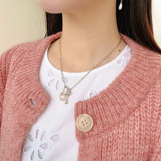 Secret Key Necklace (SLV/PK)