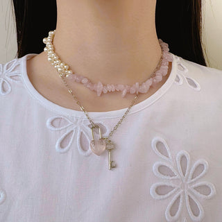 Secret Key Necklace (SLV/PK)