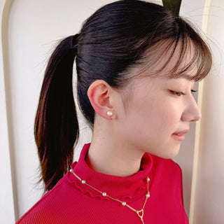 2-way origami heart clip on earrings