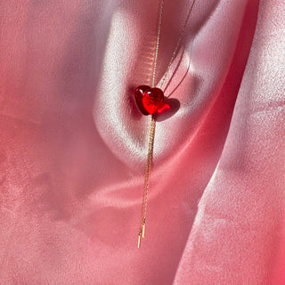 RED LOVE long necklace