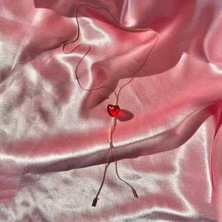 RED LOVE long necklace